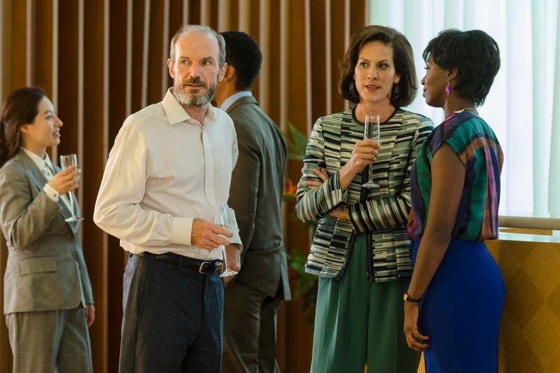 Toby Huss, Annabeth Gish, Sasha Morfaw (Photo: Bob Mahoney/AMC)